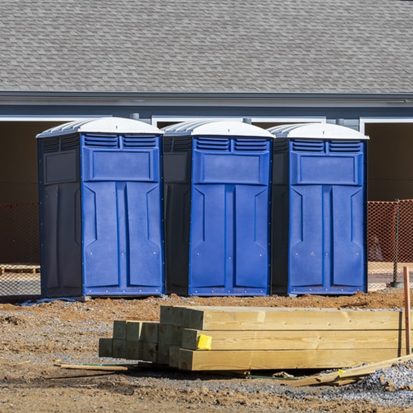 what is the maximum capacity for a single porta potty in Garretts Mill